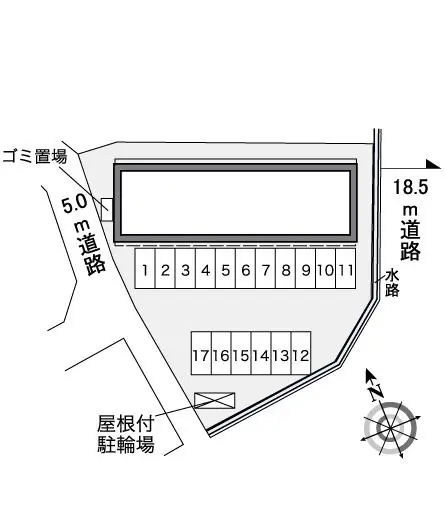 ★手数料０円★鈴鹿市道伯町 月極駐車場